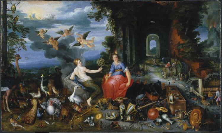 Frans Francken II Allegory of Air and Fire Norge oil painting art